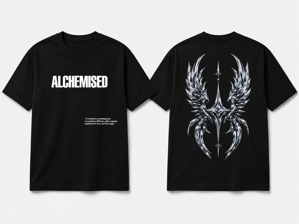 JUSTINTIME® Alchemised Tee front and back