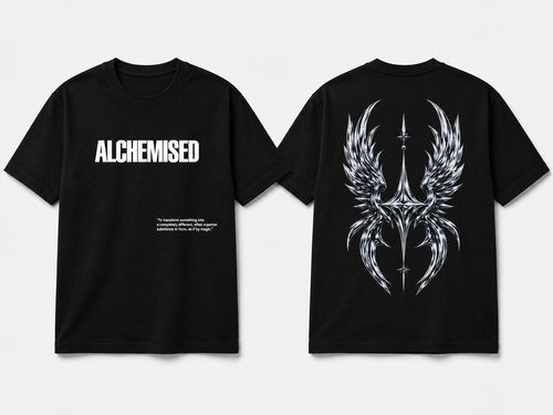 JUSTINTIME® Alchemised Tee front and back