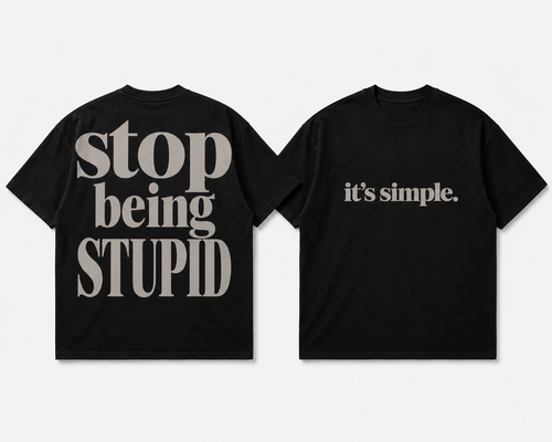 JUSTINTIME® It's Simple Tee front and back